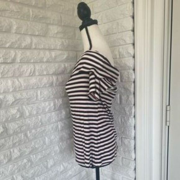 Harlowe & Graham Ribbed Striped Top - Picture 2 of 4